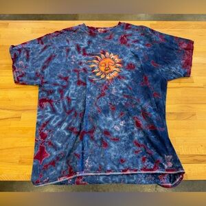 VINTAGE Sunburst Tie-Dye WOMENS XL